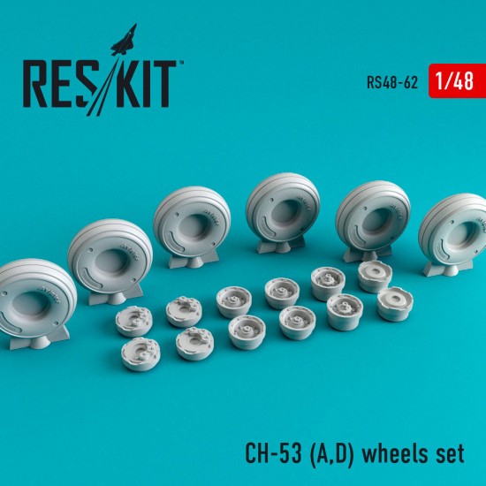 1/48 CH-53 (A,D) Wheels for Academy kits