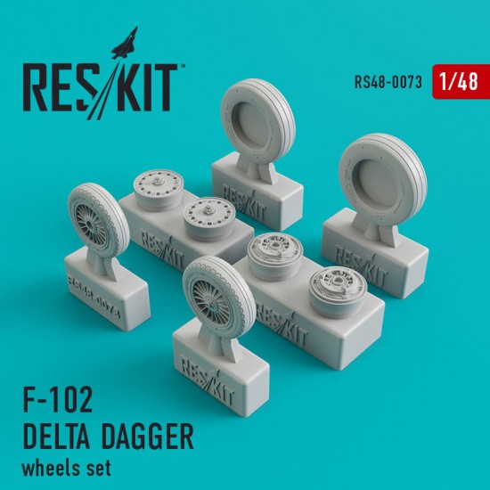 1/48 Convair F-102 Delta Dagger Wheels for Hasegawa/Monogram/Revell kits