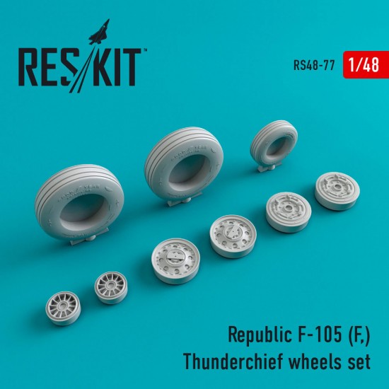 1/48 Republic F-105 F Thunderchief Wheels Set for Hasegawa/Hobby Boss/Revell kits