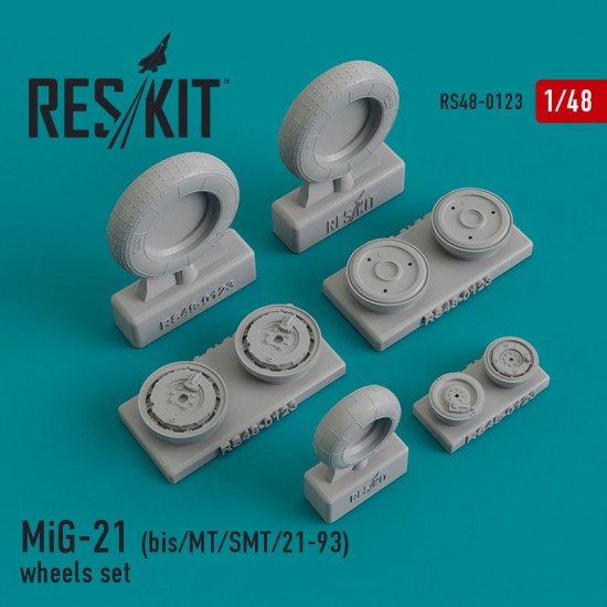 1/48 MiG-21 (bis/MT/SMT/21-93) Wheels set for Eduard/Revell/KP kits