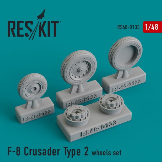 1/48 F-8 Crusader Type 2 Wheels set for Esci/Eduard/Hasegawa/Revell kits