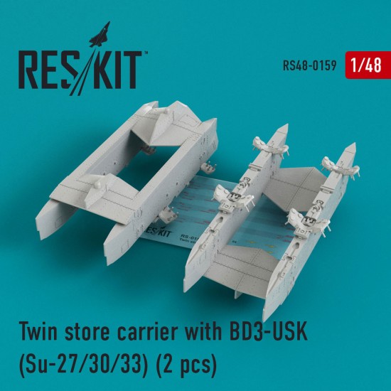 1/48 Su-27/30/33 Twin Store Carrier with BDZ-USK (2 pcs)