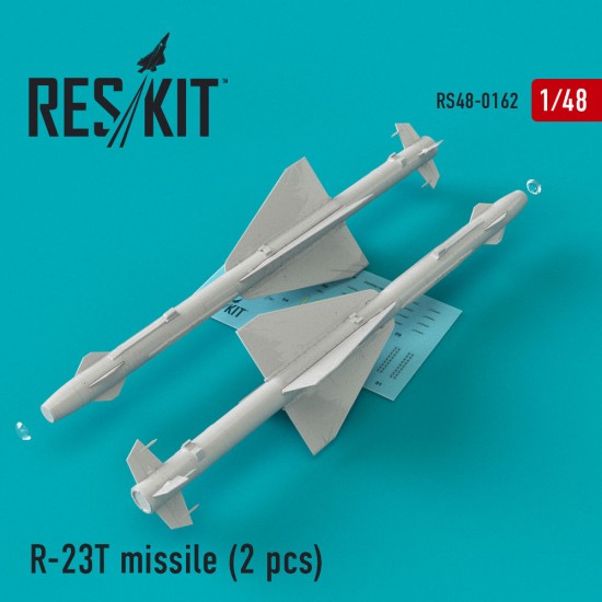 1/48 R-23T Missile (2 pcs) for Eduard/Italeri/Trumpeter kits