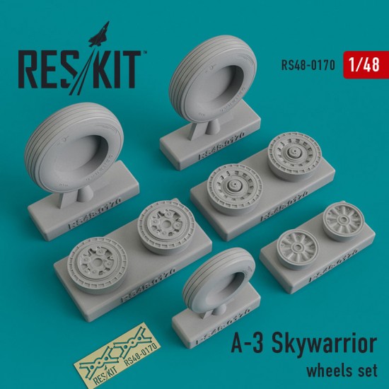 1/48 A-3 Skywarrior Wheels set for Trumpeter kits