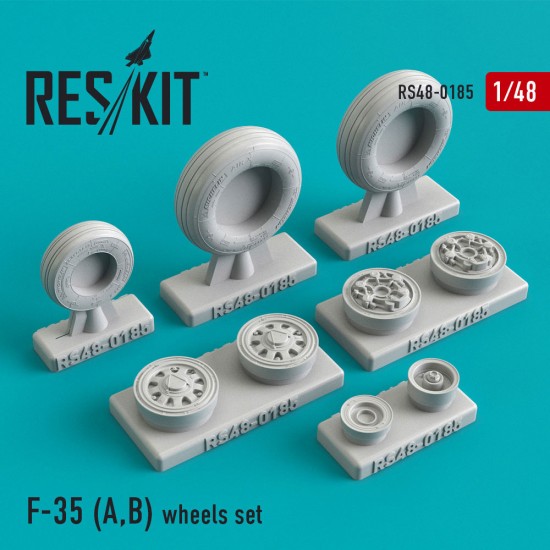 1/48 F-35 A/B Wheels set for Kitty Hawk/Revell/Meng kits