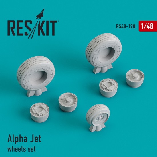 1/48 Alpha Jet Wheels set for ESCI/Heller/Italeri/Kinetic/PJ Production/Revell kits