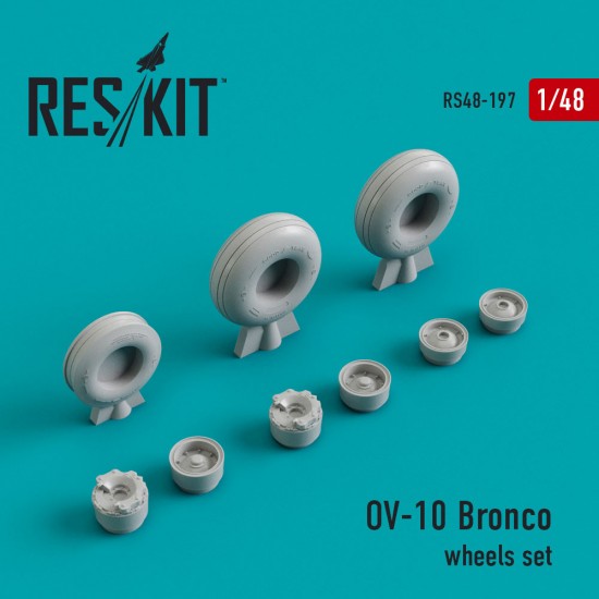 1/48 OV-10 Bronco Wheels set for Testors/HazMAT Models/Hawk kits