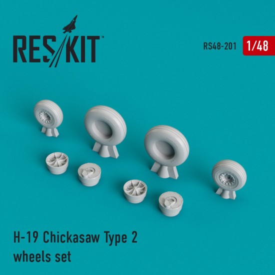 1/48 Sikorsky H-19 Chickasaw Type 2 Wheels set for Revell kits