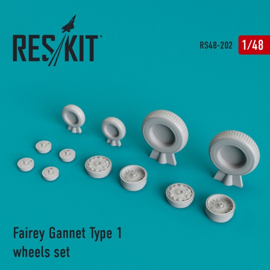 1/48 Fairey Gannet Type 1 Wheels set for Classic Airframes kits