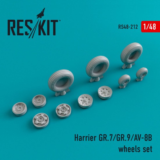 1/48 Harrier Gr.7/Gr.9/Av-8B Wheels Set for Hasegawa/Eduard/Heller  kits