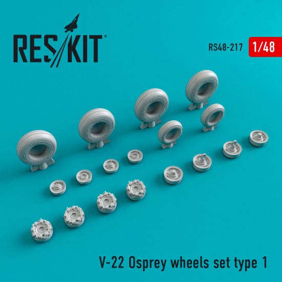 1/48 Bell Boeing V-22 Osprey Type 1 Wheels Set for HobbyBoss/Italeri/Testors  kits