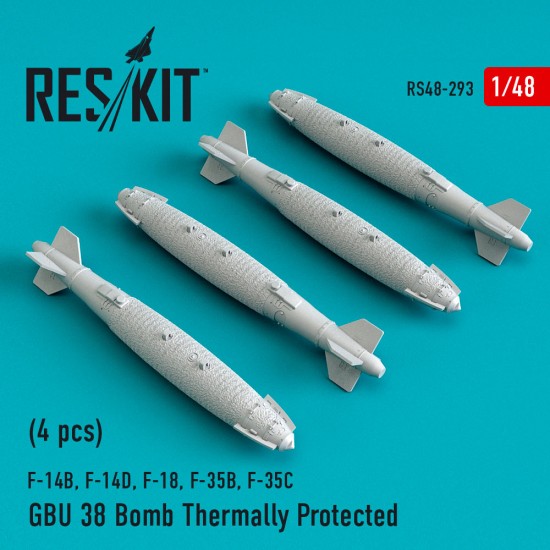 1/48 GBU 38 Bomb Thermally Protected (4pcs) for F-14B, F-14D, F-18, F-35B, F-35C