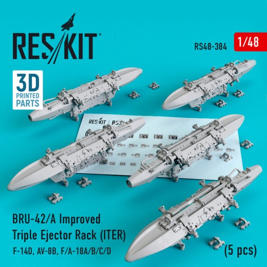 1/48 BRU-42/A Improved Triple Ejector Rack (ITER) (5pcs)