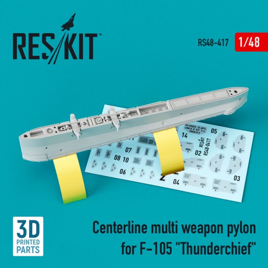 1/48 Centerline Multi Weapon Pylon for F-105 Thunderchief (3D Printing)