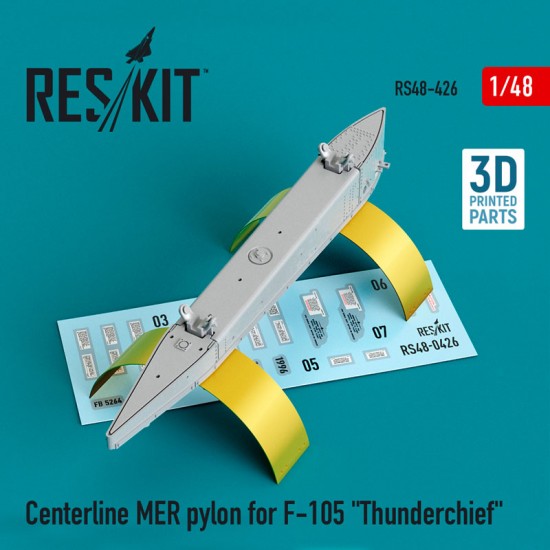 1/48 Centerline MER Pylon for F-105 Thunderchief (3D Printing)