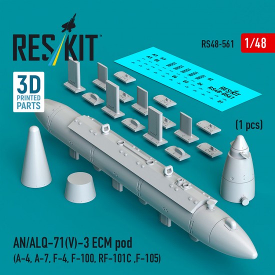 1/48 AN/ALQ-71(V)-3 ECM Pod for A-4/A-7/F-4/F-100/RF-101C/F-105
