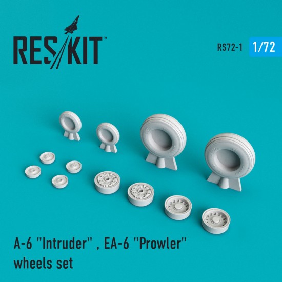 1/72 Grumman A-6 Intruder/EA-6 Prowler Wheels for Italeri/Hasegawa/Revell/Fujimi kits