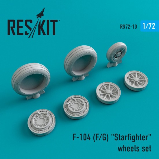 1/72 Lockheed F-104 (F/G) "Starfighter" Wheels for Hasegawa/ Revell kits