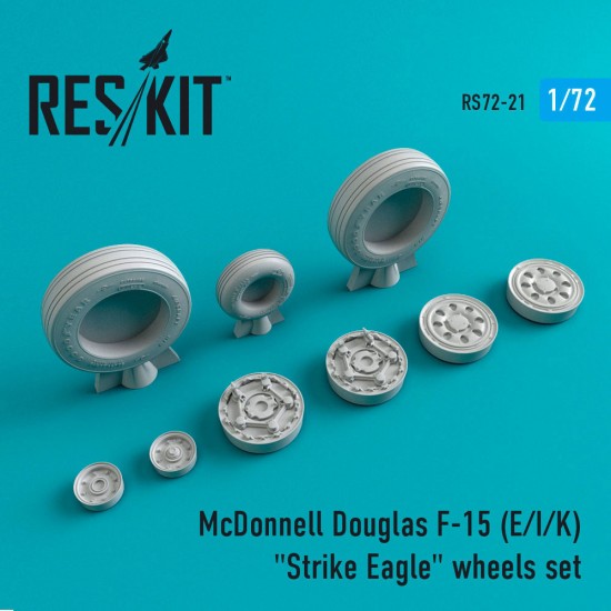 1/72 McDonnell Douglas F-15 E/I/K Strike Eagle Wheels for Revell/Academy/Italeri/Hasegawa