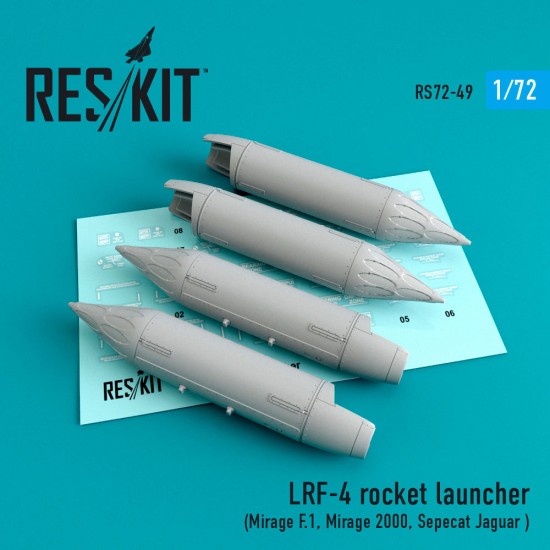 1/72 LRF-4 Rocket Launcher (4pcs) for Mirage F.1/Mirage 2000/Sepecat Jaguar kits