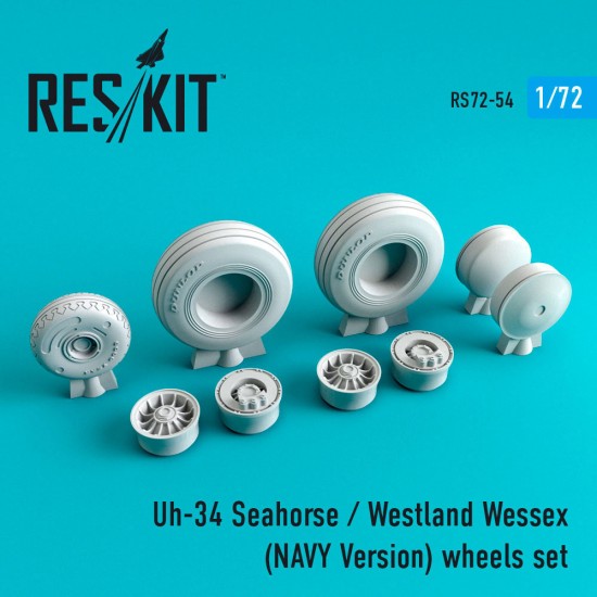 1/72 Uh-34 Seahorse/Westland Wessex (NAVY Version) Wheels for Revell Italeri kits