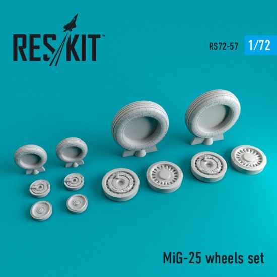 1/72 Mig-25 Wheels for ICM/Condor kits