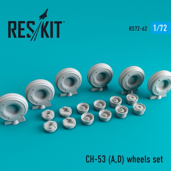 1/72 CH-53 A/D Wheels Set for Bilek/Fujimi/Italeri kits