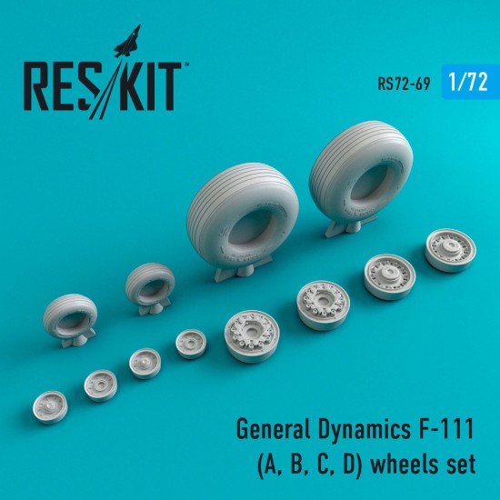 1/72 General Dynamics F-111 (A/B/C/D) Wheels for AMT/Esci/Hasegawa/Revell kits