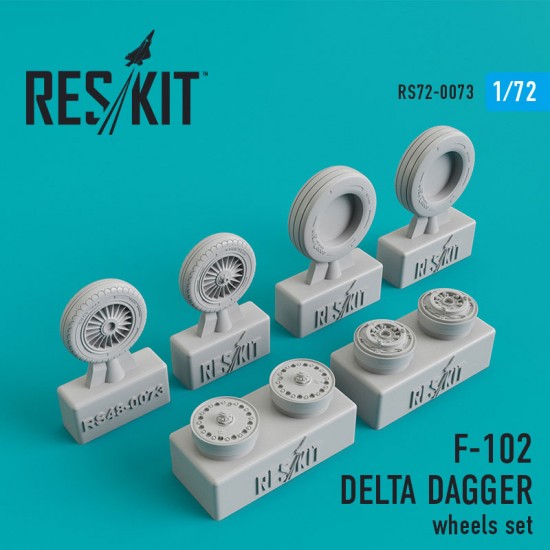 1/72 Convair F-102 Delta Dagger Wheels for Hasegawa/Meng kits