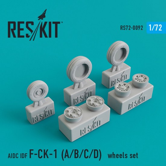 1/72 AIDC IDF F-CK-1 A/B/C/D Wheel Set for Kiddyland/M-box/Moxing Studio kits