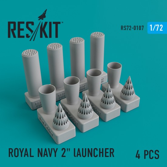 1/72 Royal Navy 2" Launcher (4pcs)