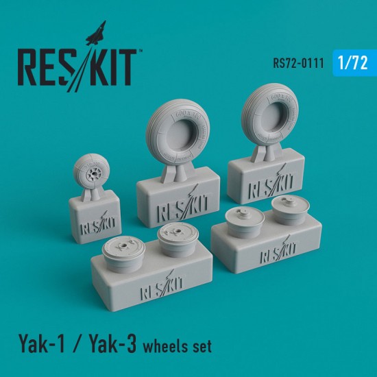 1/72 Yak-1/Yak-3 Wheels Set for Zvezda/A-Model kits