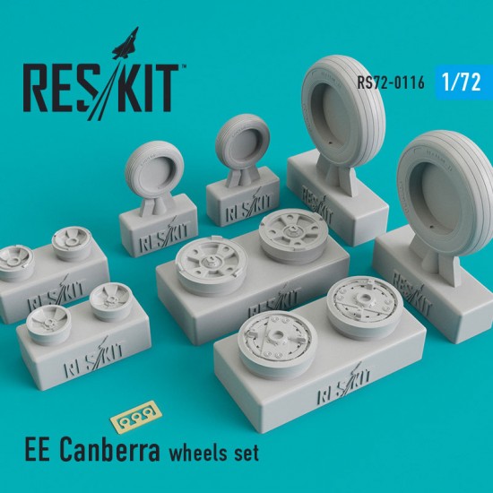 1/72 EE Canberra Wheels set for Airfix/AMP/Eastern Express/S & M Models