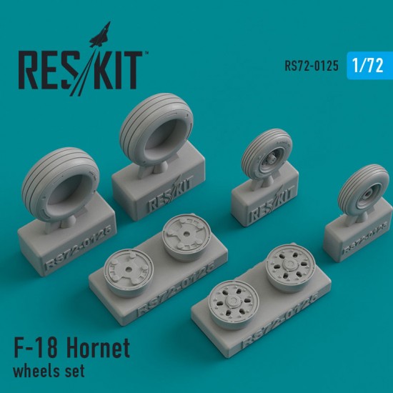 1/72 F-18 Hornet Wheels set for Academy/Hasegawa/Fujimi/Italeri/Revell kits