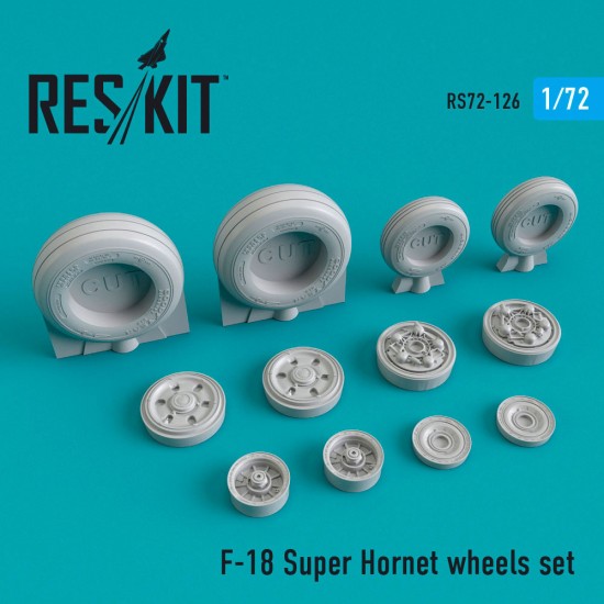1/72 F-18 Super Hornet Wheels set for Hasegawa/Italeri/Academy kits