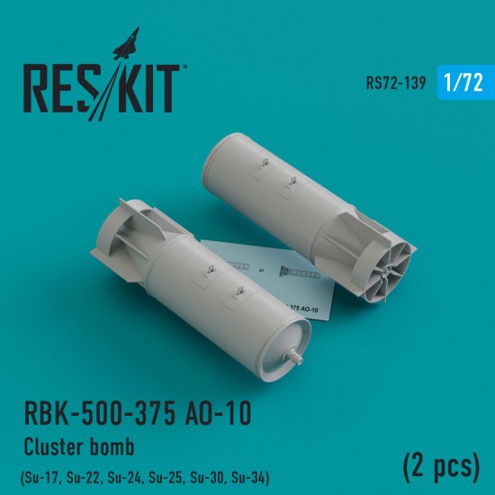 1/72 Su-17/22/24/25/30/34 RBK-500-375 AO-10 Cluster Bomb (2pcs)