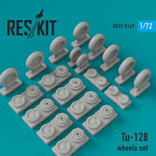 1/72 Tupolev TY-128 Wheels for Amodel/Trumpeter kits