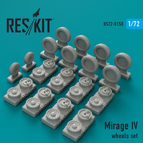 1/72 Dassault Mirage IV Wheels for A&A Models/Heller kits