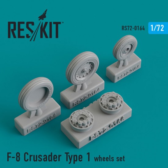 1/72 F-8 Crusader Type 1 Wheels set for Academy/Italeri/Hasegawa kits