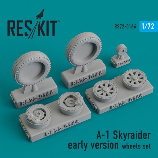 1/72 A-1 Skyraider Early Version Wheels set for Academy/Italeri/Hasegawa kits