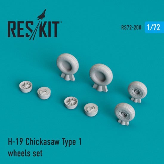 1/72 Sikorsky H-19 Chickasaw Type 1 Wheels set for Italeri kits