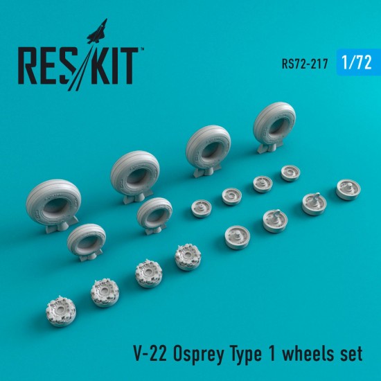 1/72 Bell Boeing V-22 Osprey Type 1 Wheels set