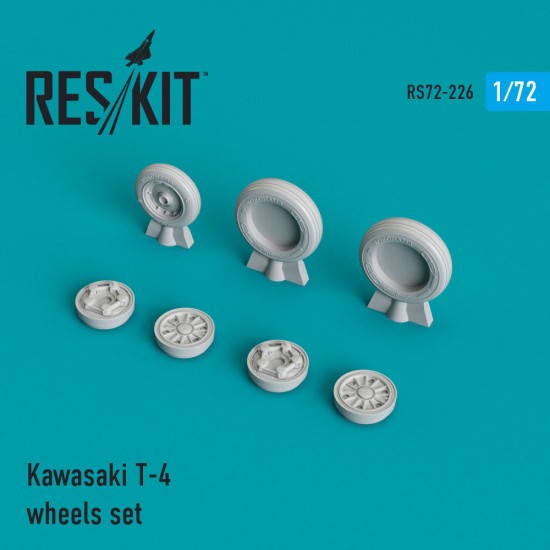 1/72 Kawasaki T-4 Wheels set for Hasegawa kits