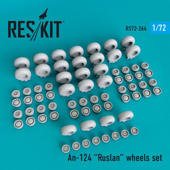 1/72 Antonov An-124 Ruslan Wheels set for Modelsvit kits