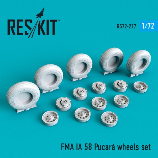 1/72 FMA IA 58 Pucara Wheels Set for Airfix/Special Hobby kits