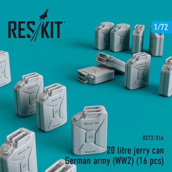 1/72 WWII German Army 20 litre Jerry Can (16pcs)