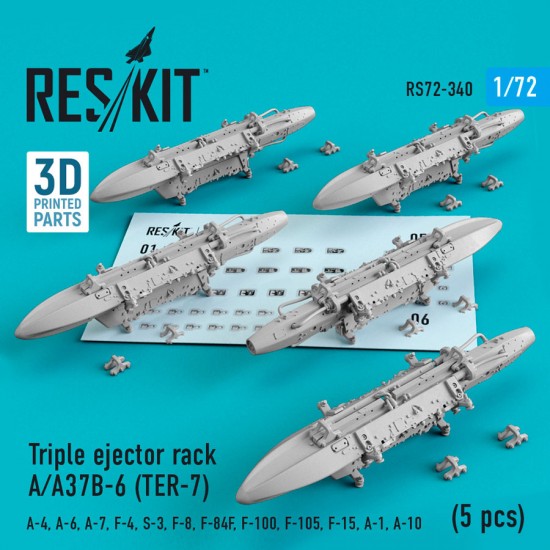 1/72 Triple Ejector Rack A/A37B-6 (TER-7) (5pcs)