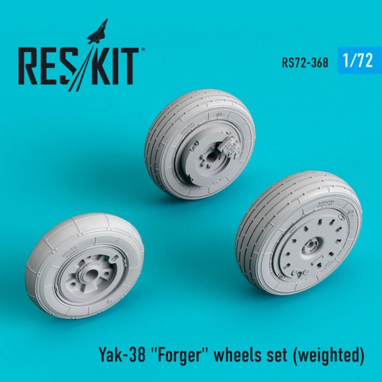 1/72 Yakovlev Yak-38 Forger Wheels Set (Weighted)