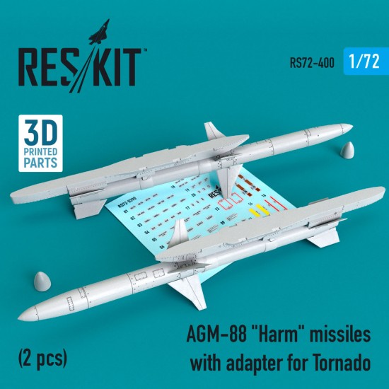 1/72 AGM-88 Harm Missiles with Adapter for Tornado (2 pcs)