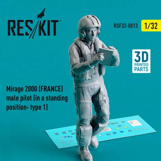 1/32 Mirage 2000 (FRANCE) Male Pilot (in a standing position- type 1)